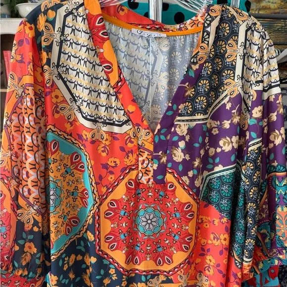 Vibrant Multicolor Maxi Dress - Picture 2 of 3